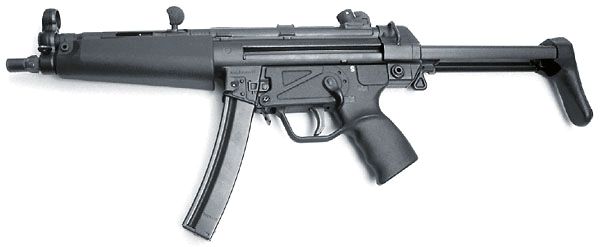 MP5A3 Submachine gun.  My favorite